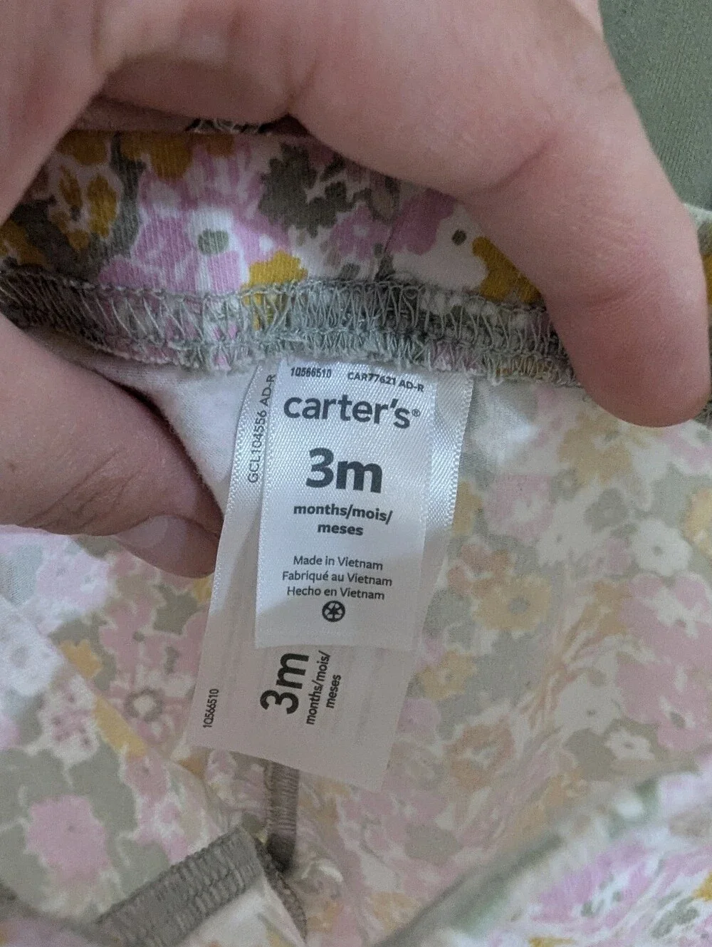 Green & Floral Outfit Sz 3m
